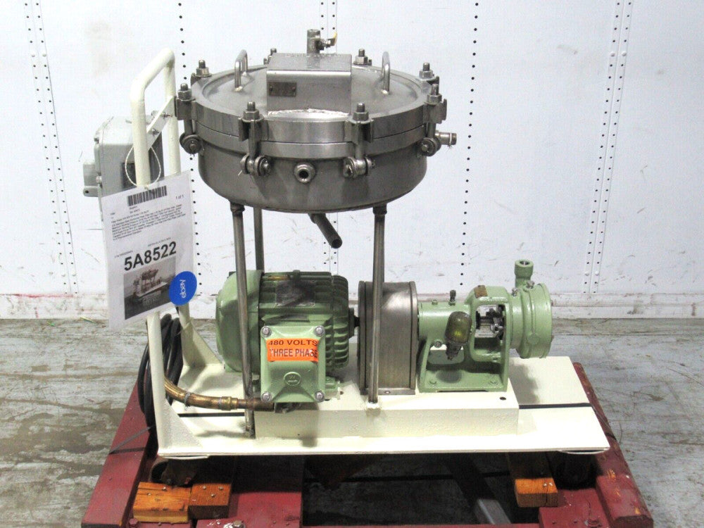Brighton Stainless Steel Horizontal Plate Filter w 2HP Centrifugal Pump