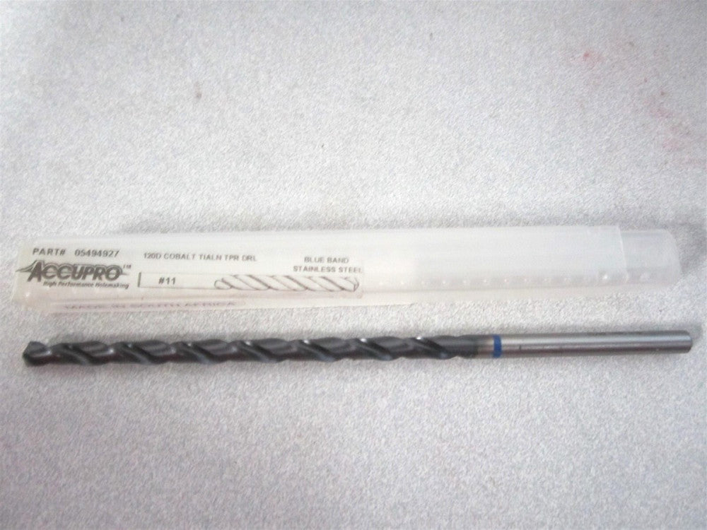 (1BT0485-AC) 87mm x 132mm OAL #11 118° HSS-E Cobalt Taper Length Drill Bit