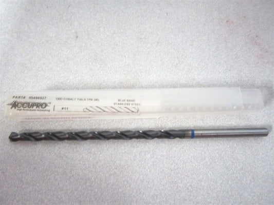 (1BT0485-AC) 87mm x 132mm OAL #11 118° HSS-E Cobalt Taper Length Drill Bit
