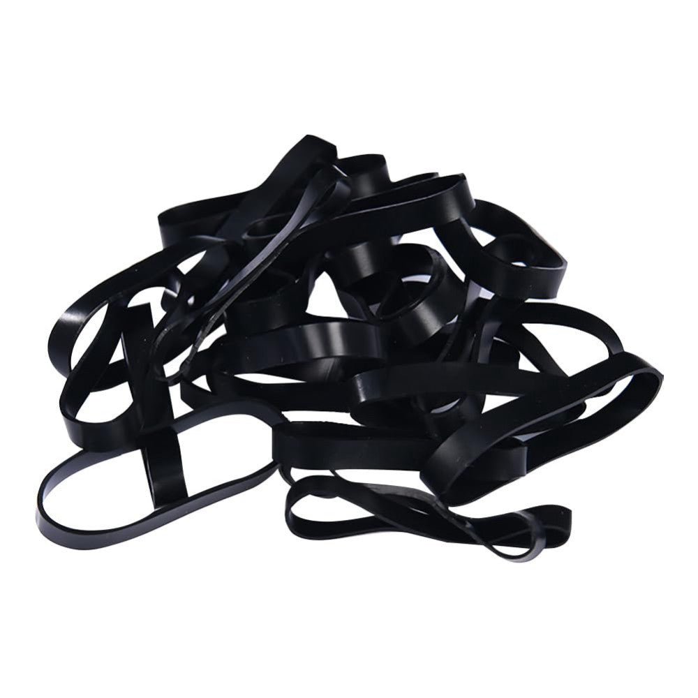 100 Pcs 30mm Thick Black Rubber Bands Elastics Heavy Duty Rubber Bands Wide E...