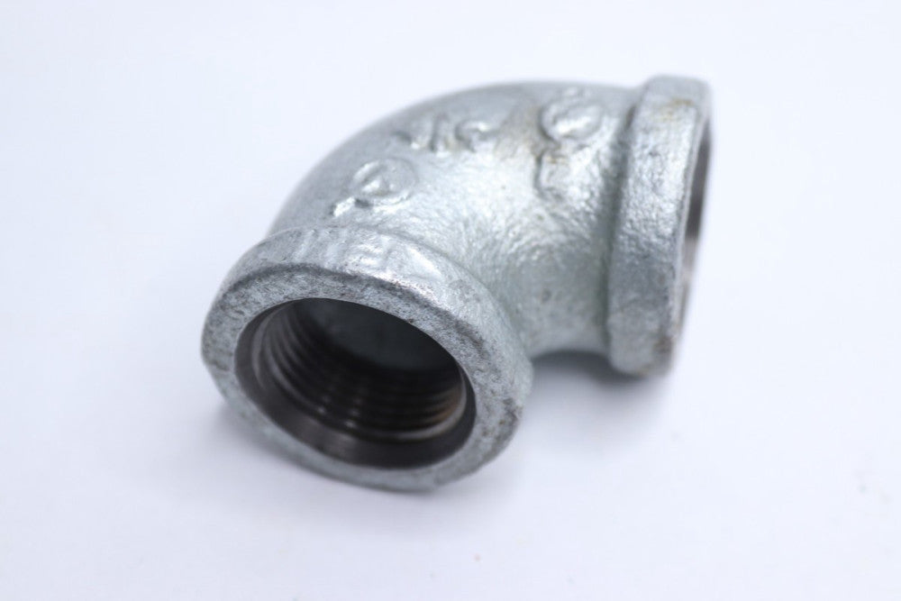 90-Deg Elbow Fitting Galvanized Malleable Iron 3/4" FIP