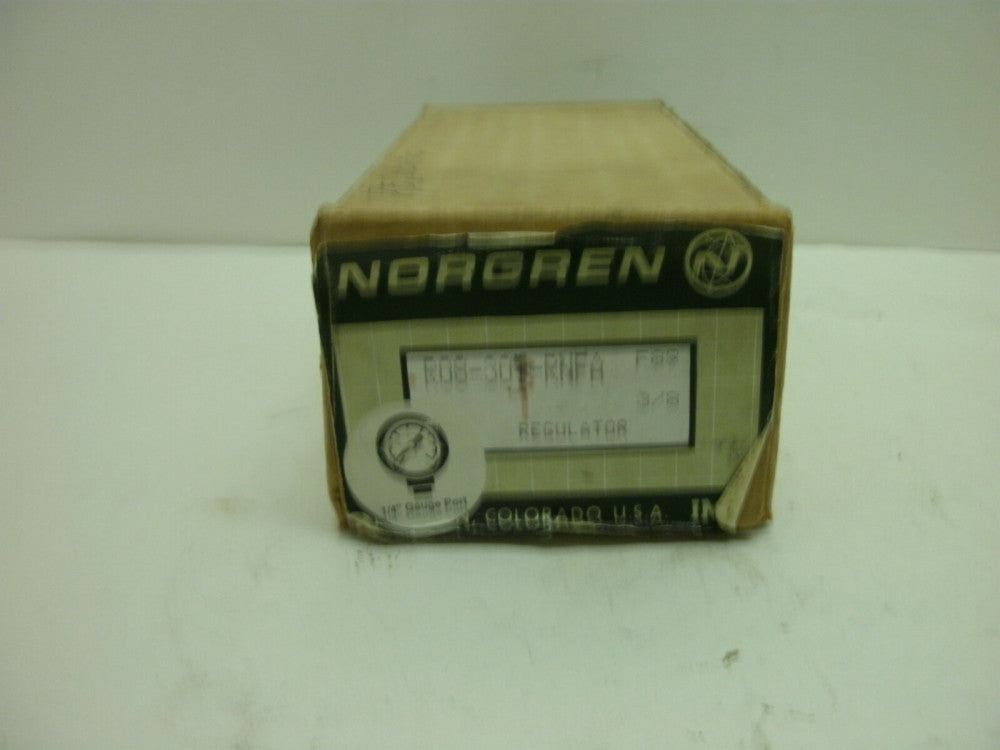 NORGREN R08-301-RNFA GENERAL PURPOSE REGULATOR 3/8" NEW IN BOX