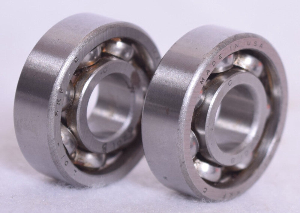 2 Count SKF Ball Bearings 6201B 6201-B