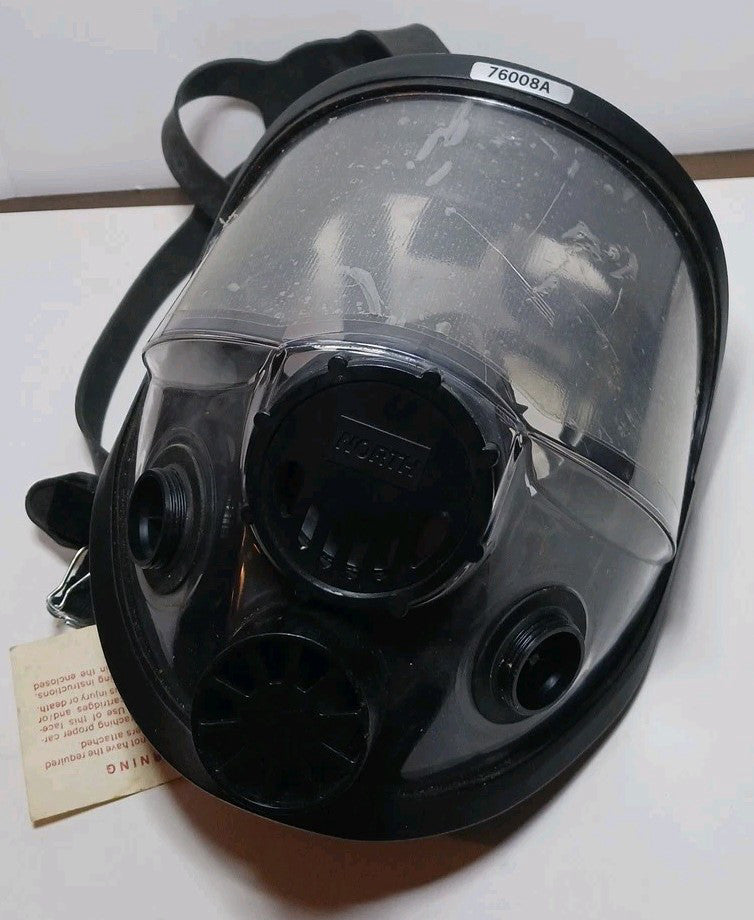 North Honeywell Full Face Respirator Silicone Medium/Large W/O Filters 76008A