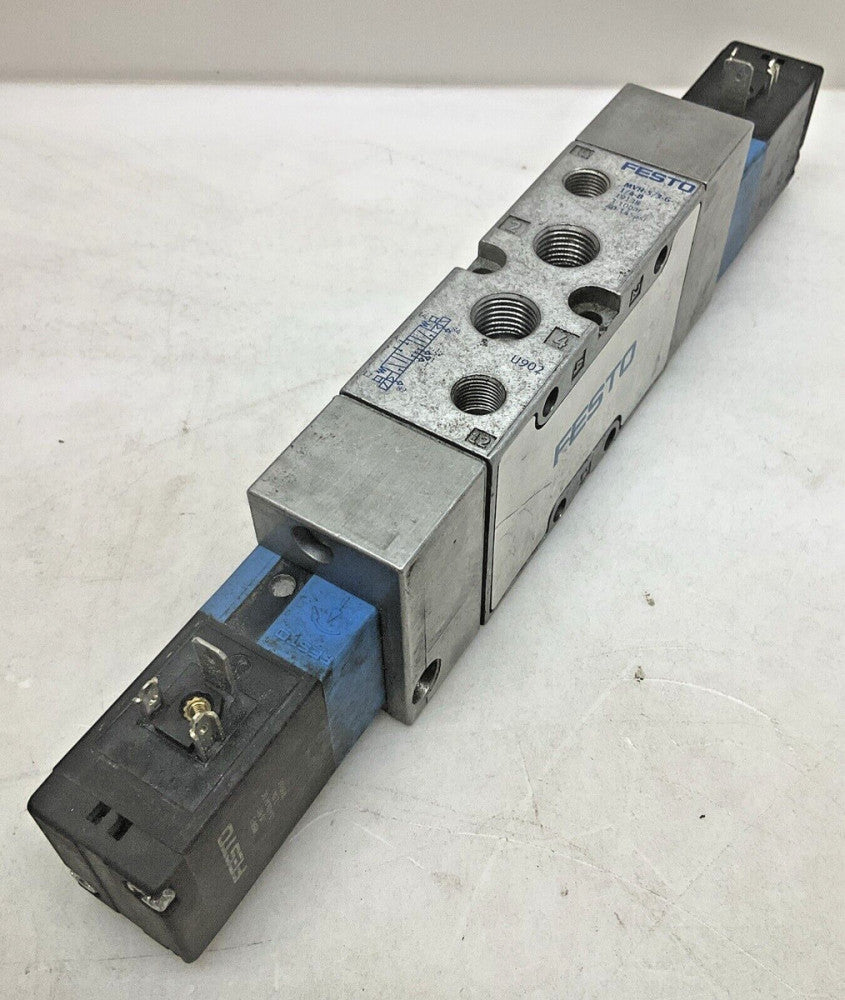 Festo MVH-5/3G-1/4-B Pneumatic Air Solenoid Valve 19138 3-10bar With MSV-3 Used