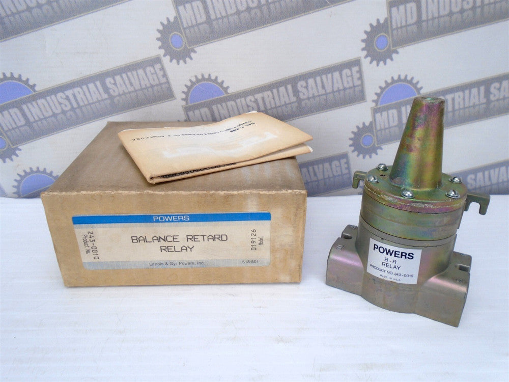 POWERS - 243-0010 - 019126 - BALANCE RETARD RELAY - (NEW in BOX)
