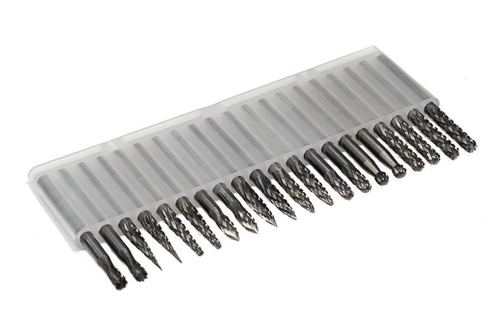 Carbide Burrs Set 1/8 Shank Diameter Double Cut Tungsten Carbide Burs Rotary ...