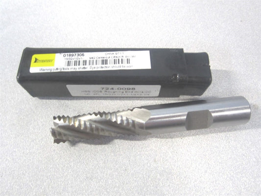 (724-0098) 15/32" x 1/2" x 1-1/4" x 3-1/4" OAL Cobalt 4Fl Roughing End Mill