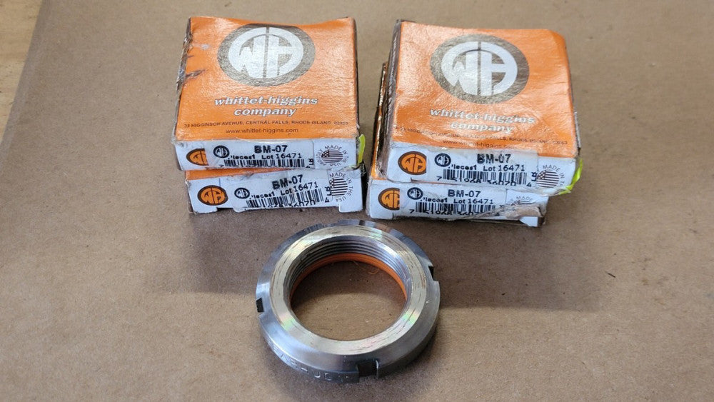Lot Of 4 Whittet-Higgins BM-07 M35x1.5 Thread Locknuts