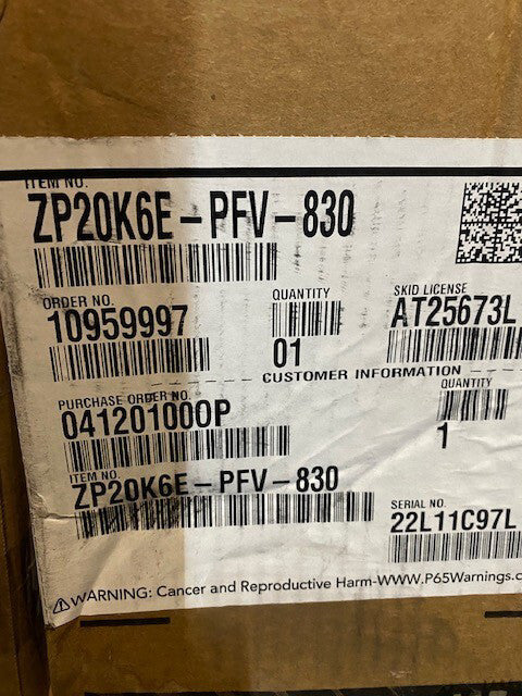 Copeland Scroll Compressor ZP20K6E-PFV-830, 19950-27100 BTU, Single Phase
