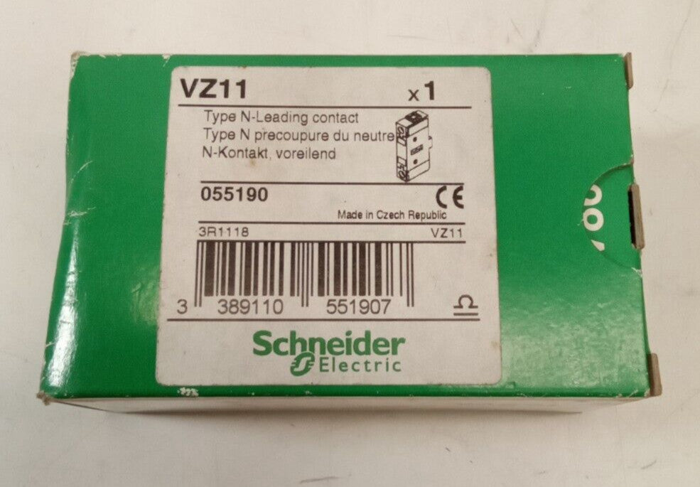 Schneider Electric VZ11 Type N Neutral Block Leading Contact Module 
