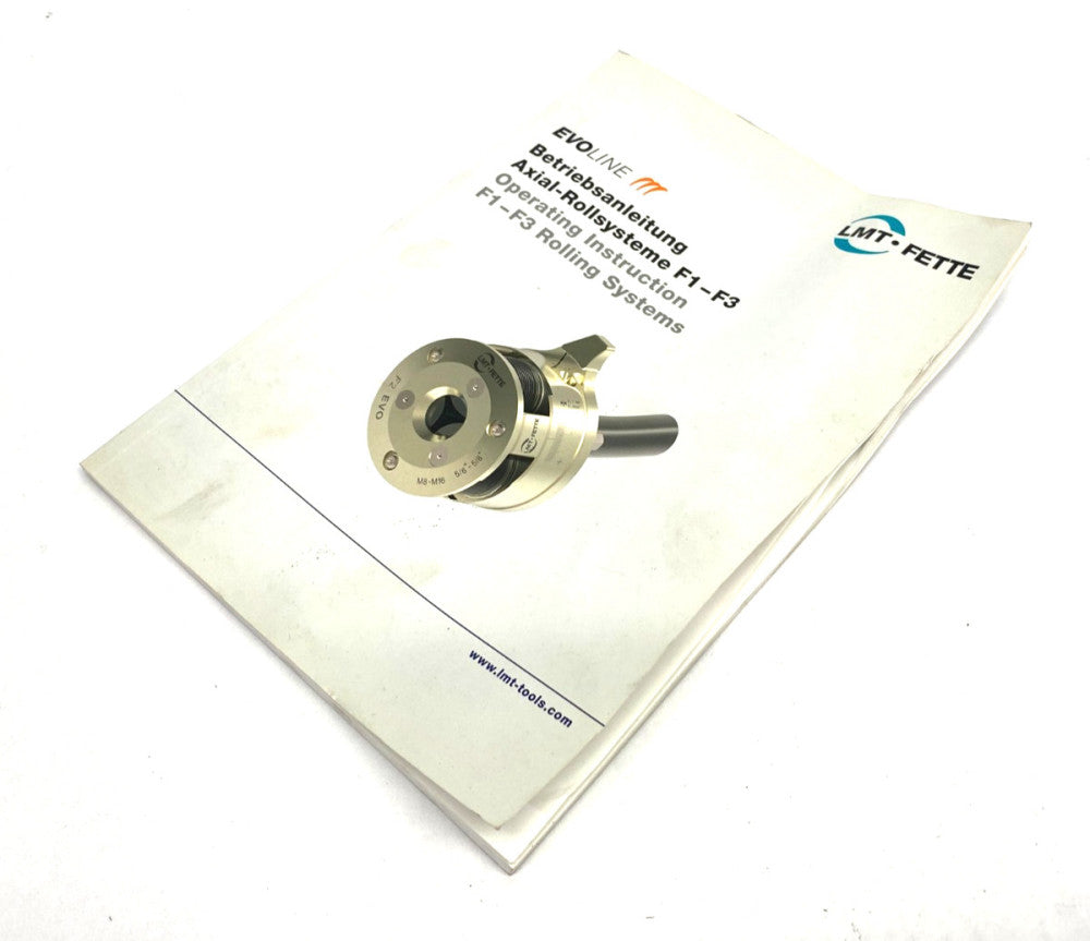 LMT Fette EVOline Axial Rolling Head Manual