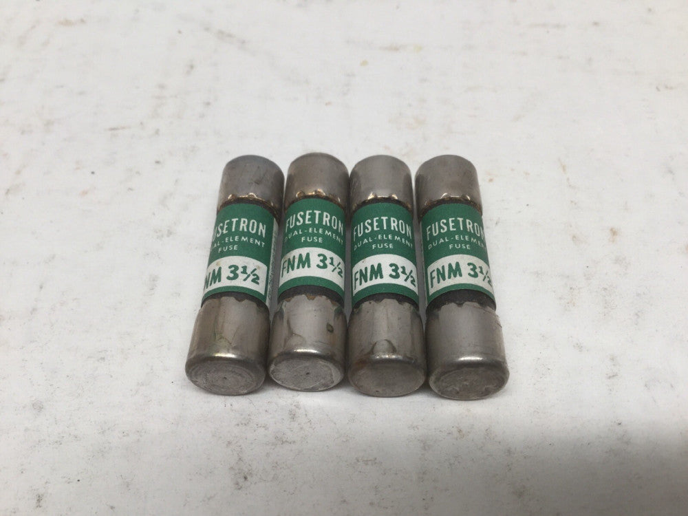 Bussmann FUSETRON FNM-3 1/2 Dual Element Fuse (Lot of 4)