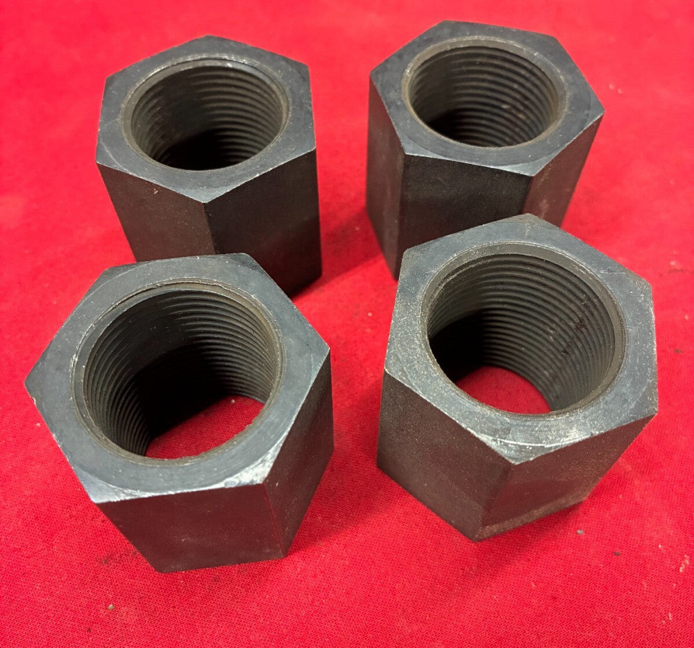 UNBRANDED STEEL STANDARD 1" COUPLING NUTS LENGTH: 1-5/8" (LOT OF 4)