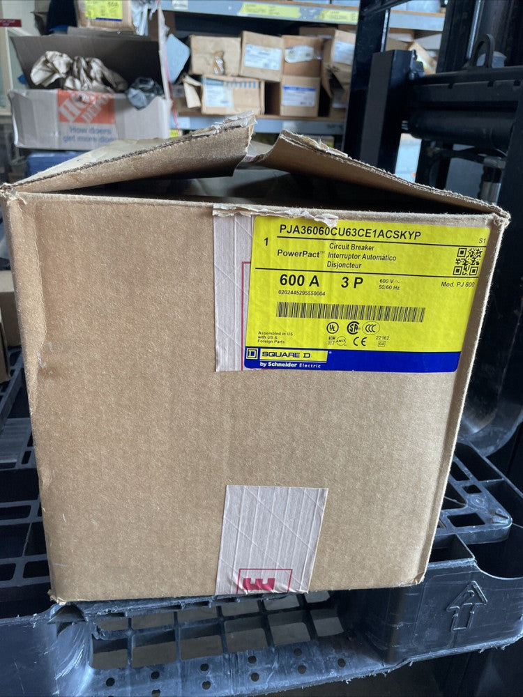 SQUARE D CIRCUIT BREAKE POWERPACT PJA36060CU63CE1ACSKYP 600A