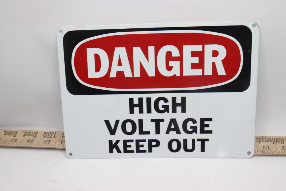 Schneider Electric Danger Sign: High Voltage Keep Out Aluminum 10" x 7" 
