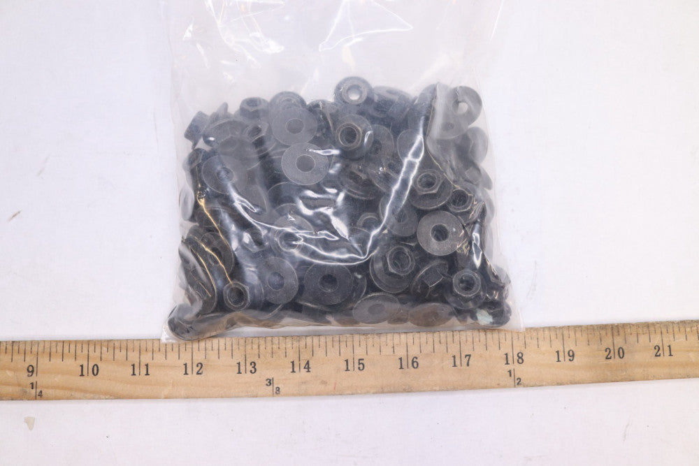 (169-Pk) Hex High Nuts w/ Collar Length Steel Black Class 8mm x 1.25