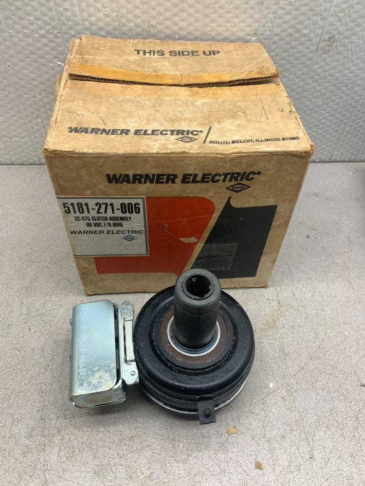 NEW IN BOX WARNER ELECTRIC EC-475 CLUTCH ASSEMBLY 90VDC. 7/8" BORE 5181-271-006