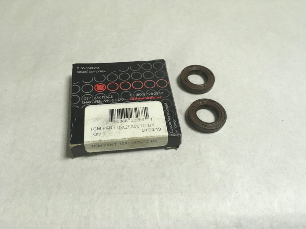 Dichtomatik TCM 15x25x5VTC-BX Oil Seals (Lot of 2)  (KB)