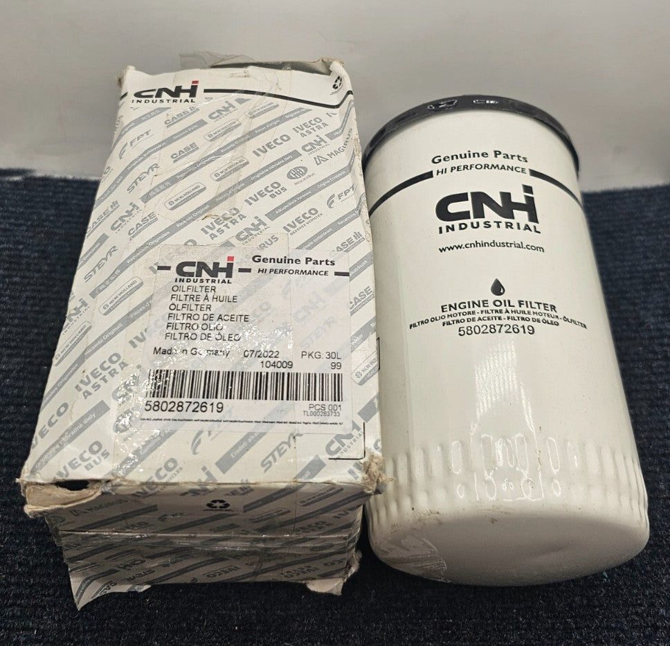 CNH 5802872619 Engine Oil Filter Fits 521G Wheel Loader- Tier 4B