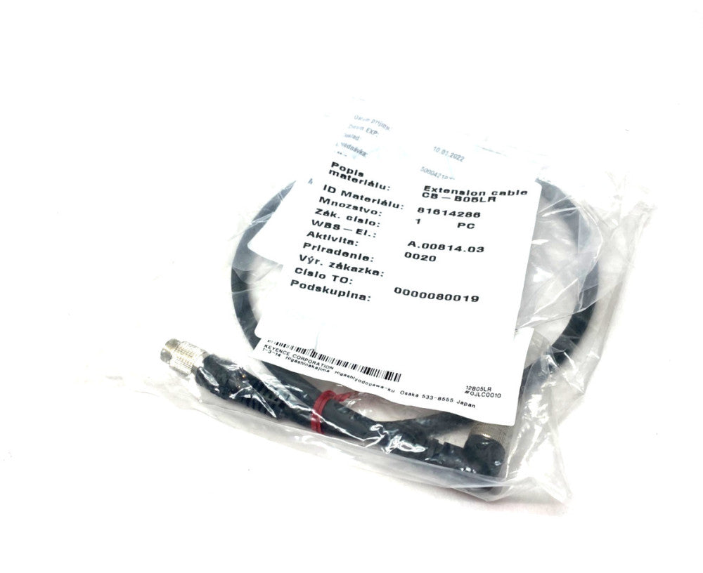 Keyence CB-B05LR Extension Cable L-Shaped 0.5m Length