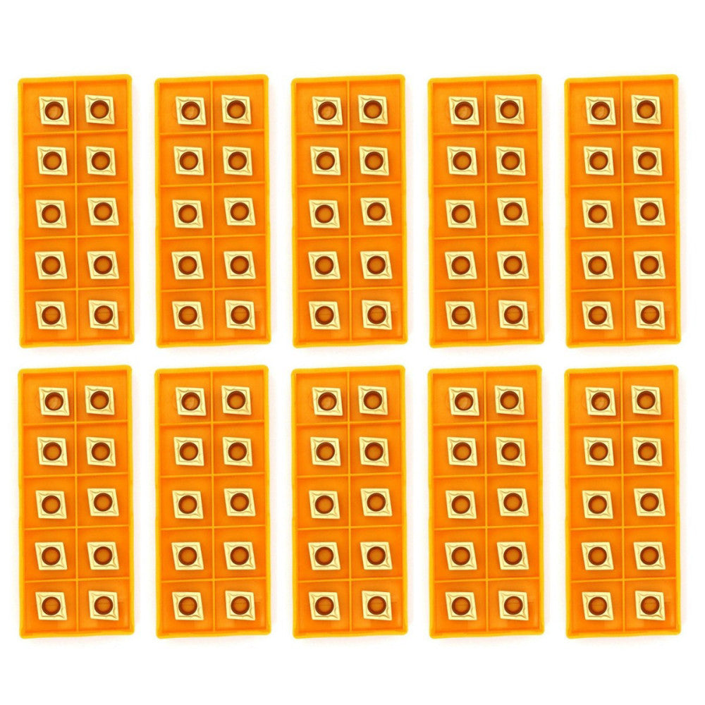 100pcs CCMT060204 CCMT21.51Carbide Turning  Inserts for Lathe Holder 5/16"