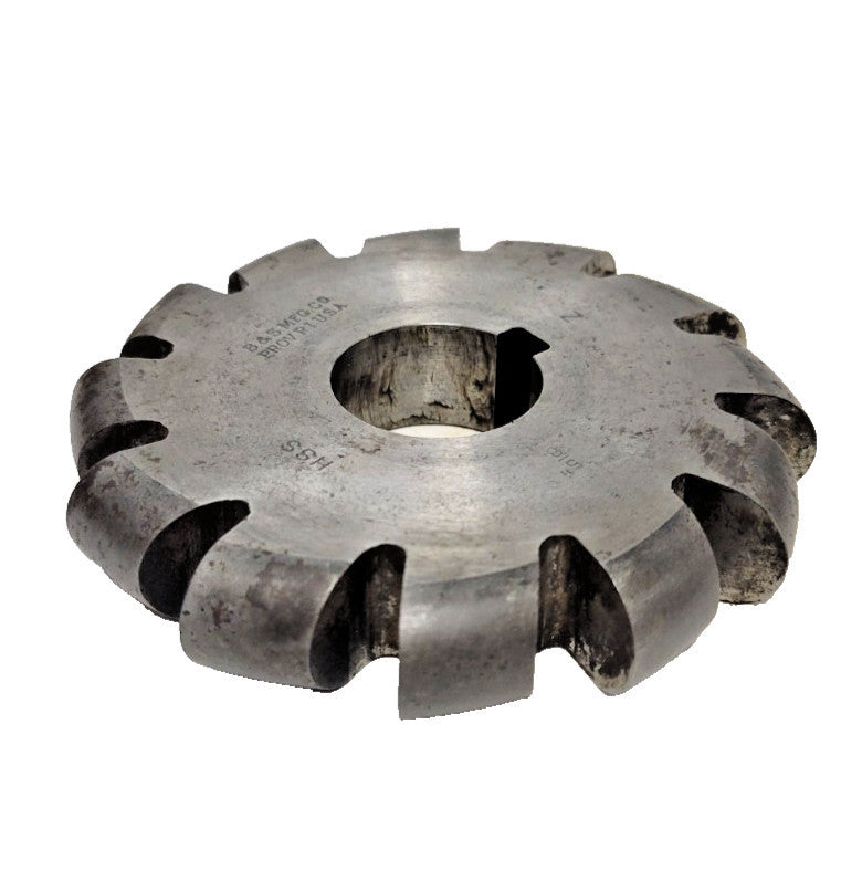 B&S CONVEX MILLING CUTTER 3-5/8" DIAMETER 5/8" WIDTH 1" ARBOR 12-TEETH