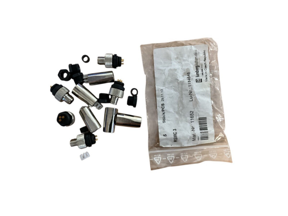 Lumberg RSMC 3 Connector M8 Male 3 Pin Threaded Joint
