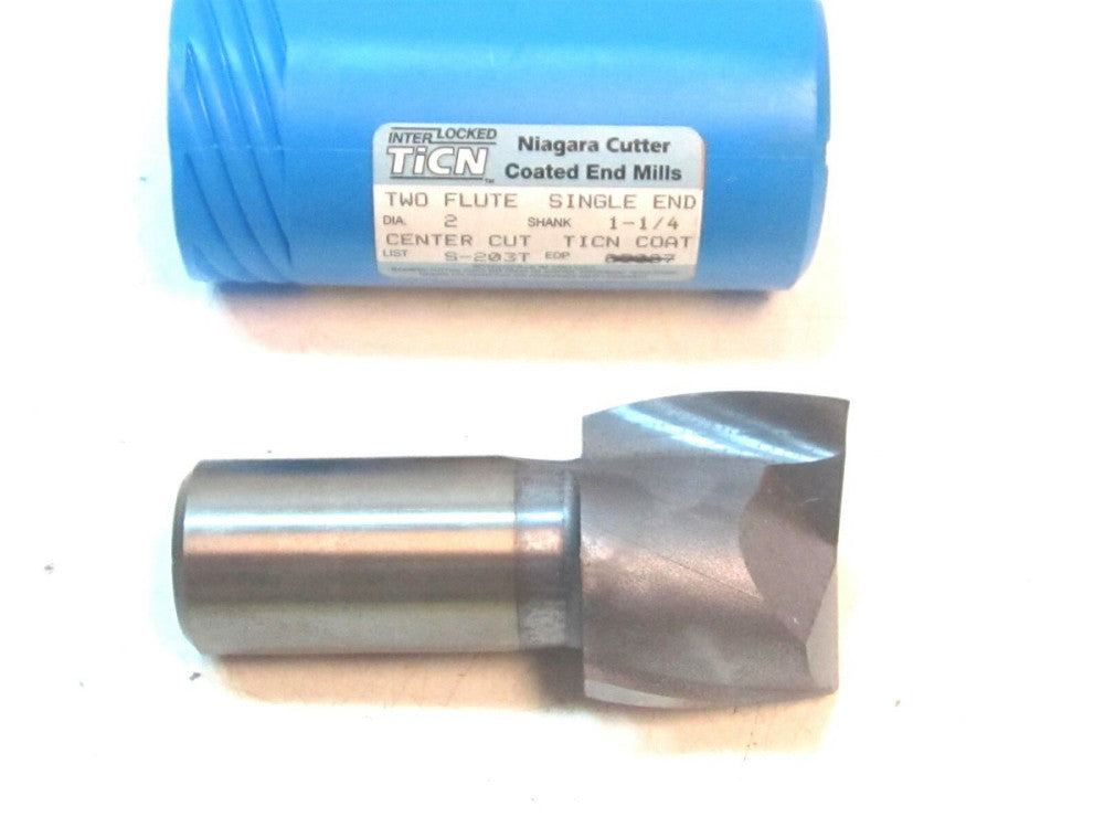Niagara (N20647) HSS TiCN 2" x 1-5/8" x 4-1/8" x 1-1/4" CC 2F End Mill 