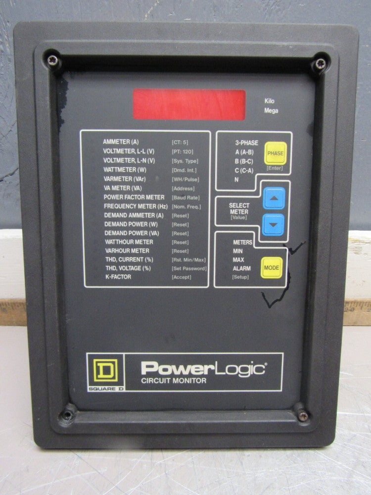 SQUARE D POWERLOGIC 3020 CM-2150 100-264VAC 100-300VDC  NICE USED TAKEOUT !!