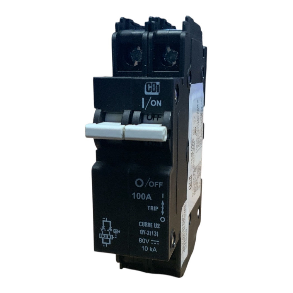 CBI Circuit Breakers 2 Pole 100A QY28U2100B0Z 100Amp 80V CURVE U2