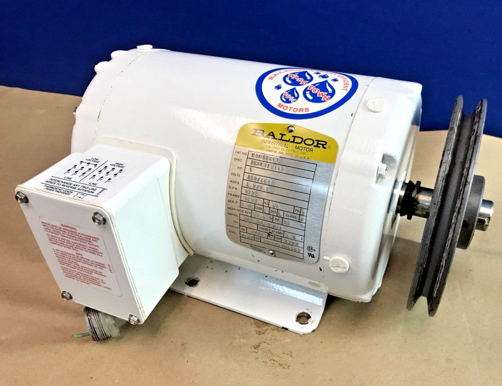 BALDOR WDM3546T Electric Motor 1 HP, 3PH, 60HZ, 230/460V, 1725 RPM, 143T, TENV