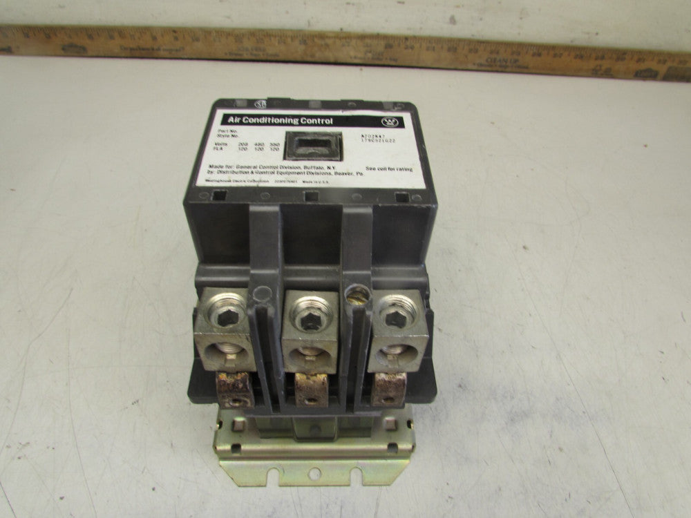 WESTINGHOUSE AIR CONDITIONING CONTROL A202K47, 179C921G22,120V Coil, MAKE OFFER!