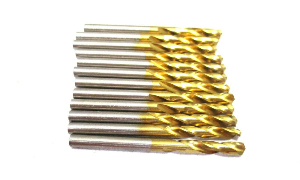 MADE IN USA 5/32 x 2-1/16 RH HSS 135 Split Point Screw Machine Drill - Lot of 12