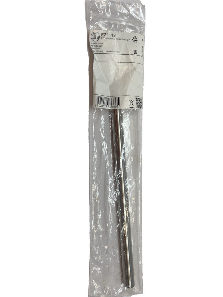 IFM E21112 200 mm Stainless Steel Sensor Mounting Rod