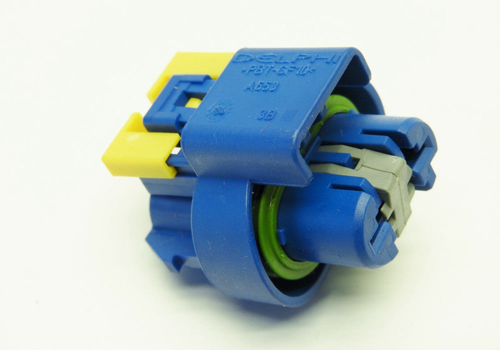 Delphi 2-Position Locking Female Connector Plug Housing Weather Seal Auto Blue
