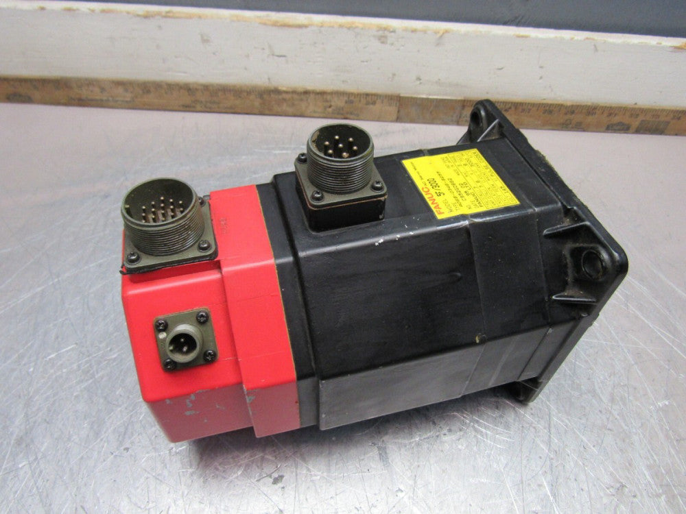 FANUC A06B-0346-B255 AC SERVO MOTOR 3PH 3000RPM 7Nm 5F/3000 NICE USED TAKEOUT !!