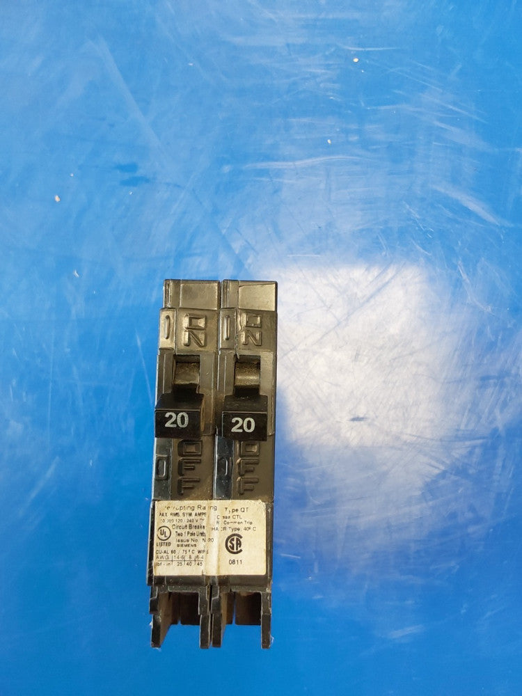 Siemens QT Circuit Breaker |2,  1 Pole Units , 240V
