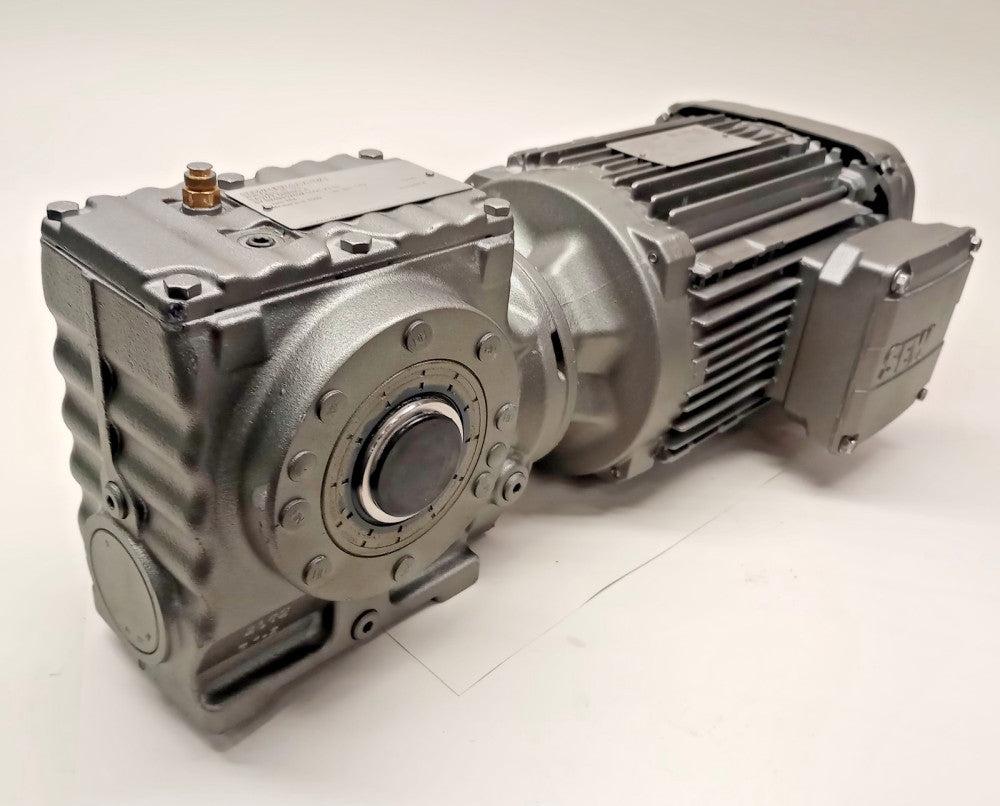 SEW EuroDrive SA57/T-DRN90L4 x 10.80 Gear Motor 3ph 2hp 230/460V ratio 10.80:1