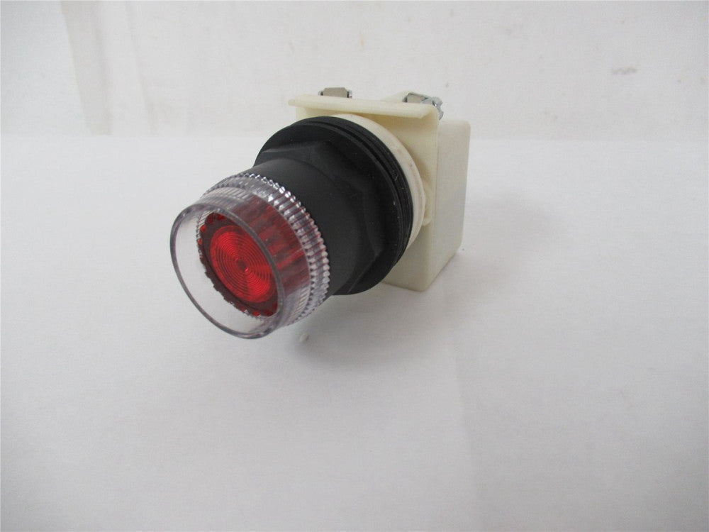 248872 New-No Box; Schneider 9001SK1L1R Pushbutton Switch Red 30 mm Illuminated