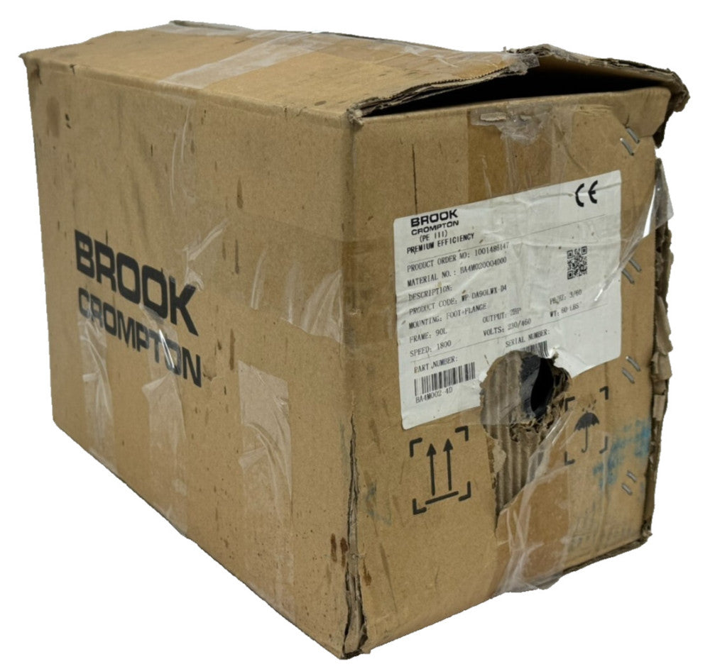 NEW BROOK CROMPTON BA4M002-4D INDUCTION MOTOR BA4M020004D00 WP-DA90LWX-D4