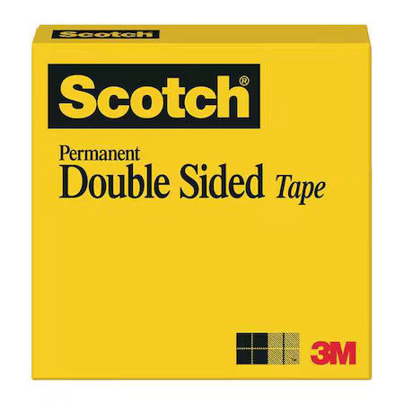 3M 665 Double Coated Tape,1 In X 108 Ft.,Pk36