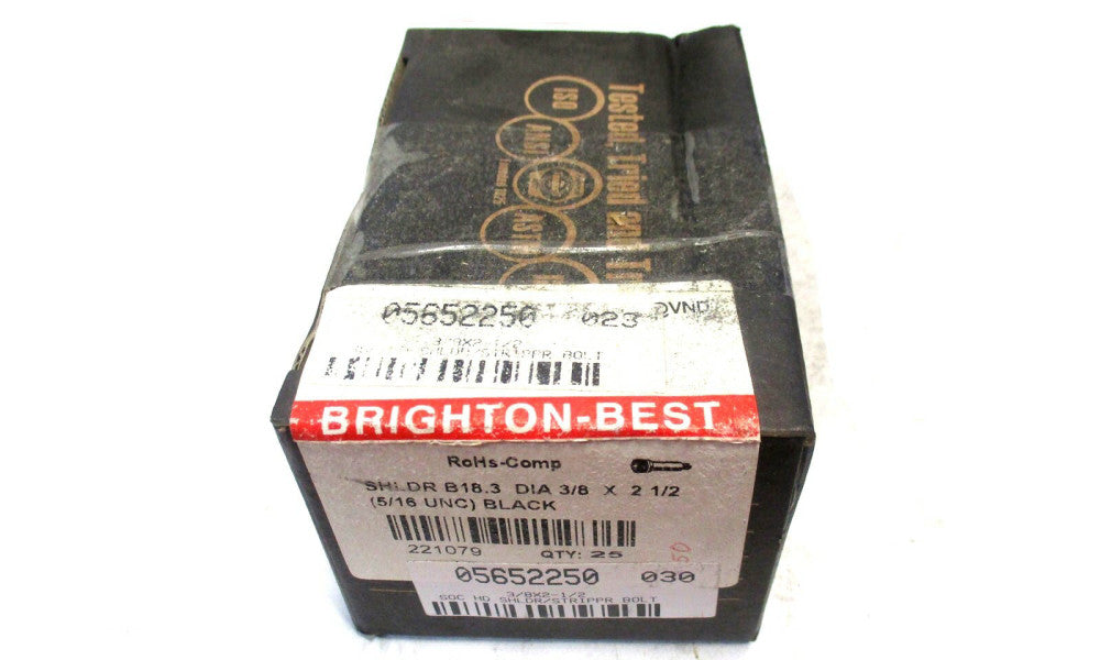 Brighton (221079) 3/8" Diam x 1" L 5/16-18 UNC 3/16 Hex Shoulder Screw - 25 QTY