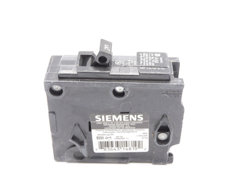 SIEMENS Q120 20A 120/240V (AS PICTURED) UNMP