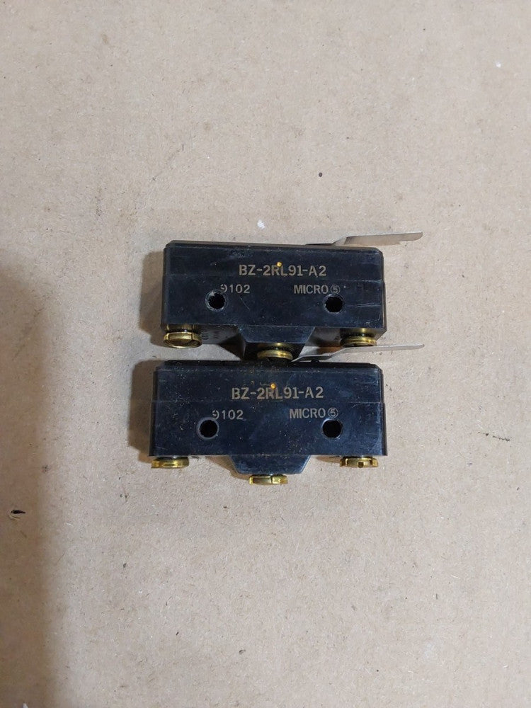 Lot of 2 pcs. HONEYWELL MICRO SWITCH BZ-2RL91-A2 15A