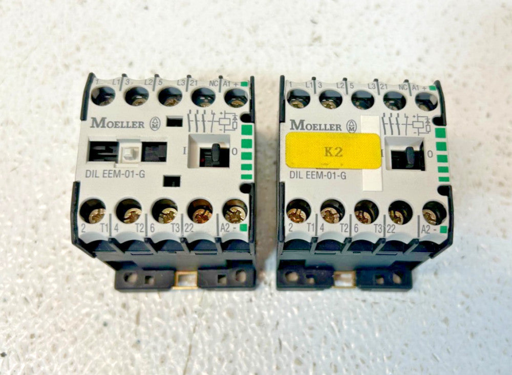 Lot of 2 Moeller DIL EEM-01-G Contactors