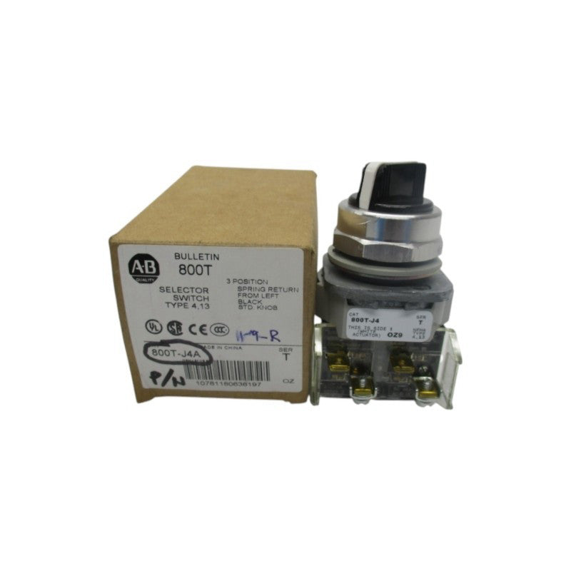 ALLEN BRADLEY 800T-J4A SER. T (BR/WH) NSMP