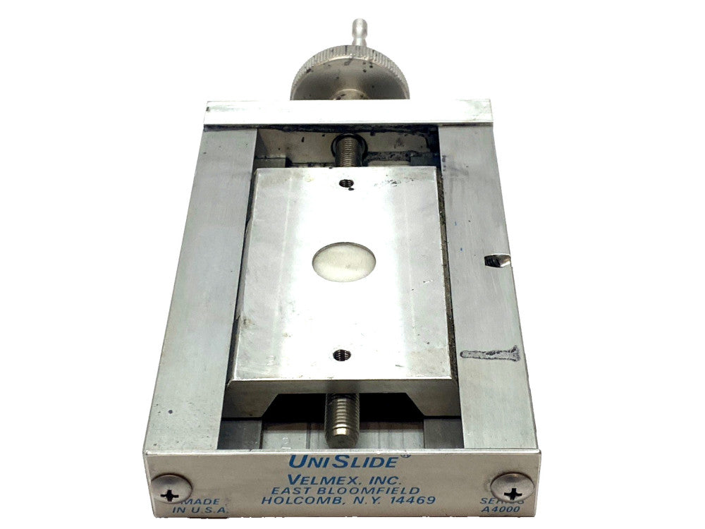 Velmex UniSlide A4000 Series Linear Slide Stage Manual Positioner Assembly