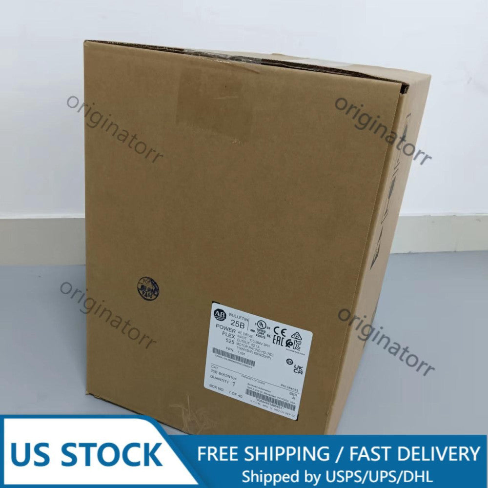 New AB 25B-B062N104 PowerFlex 525 AC Drive 3Ph 240V 25BB062N104 US Free Tax