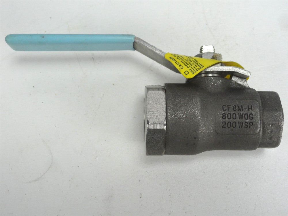 JAMESBURY 1000 CF8M-H 1/2" Valve, 800 WOG, 200 WSP (NEW)
